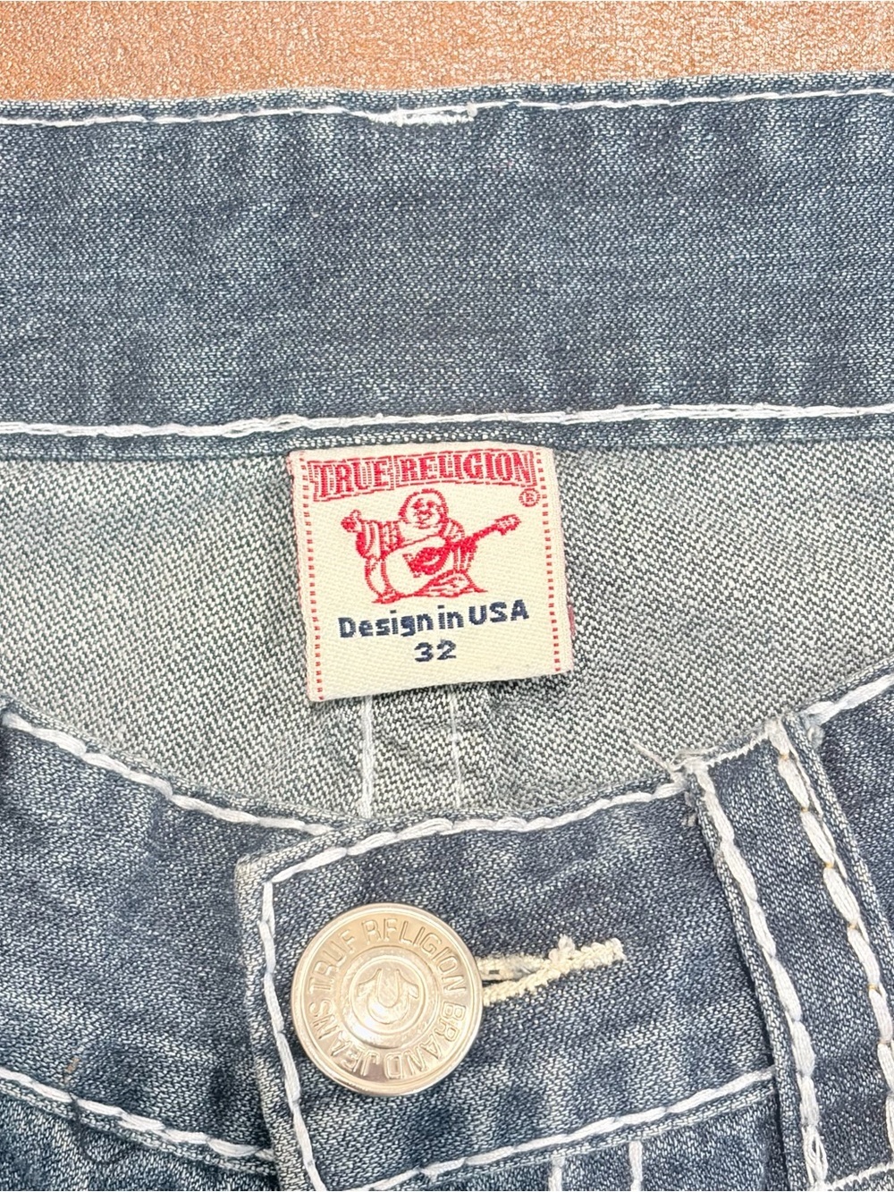 Vintage True Religion Joey Bootcut 32 Jeans Y2K McBling Grungecore Distressed - Picture 2 of 15